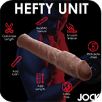 Extra Thick 2 Inch Penis Extension - Dark