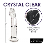 Glass Dildo with Silicone Base - 7 Inch