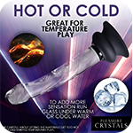 Glass Dildo with Silicone Base - 7 Inch