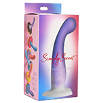 Slim G-Spot Silicone Purple and White Dildo