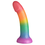 Phallic Rainbow Silicone Dildo