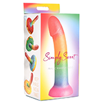 Phallic Rainbow Silicone Dildo