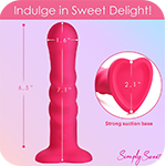 21X Vibrating Ribbed Silicone Dildo