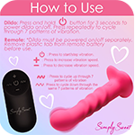 21X Vibrating Ribbed Silicone Dildo