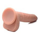 Vibrating & Thrusting Remote Control Silicone Dildo - 9 Inch