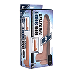 Vibrating & Thrusting Remote Control Silicone Dildo - 9 Inch
