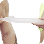 Perfect Fit Fat Boy 6.5" Checker Plate Sheath - Clear