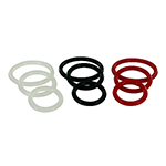 Trinity Silicone Cock Rings Black