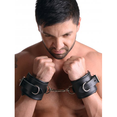 Strict Leather Padded Premium Leather Locking Restraints